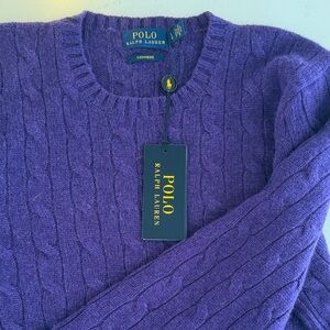 Polo by Ralph Lauren Royal Purple Crewneck Sweater